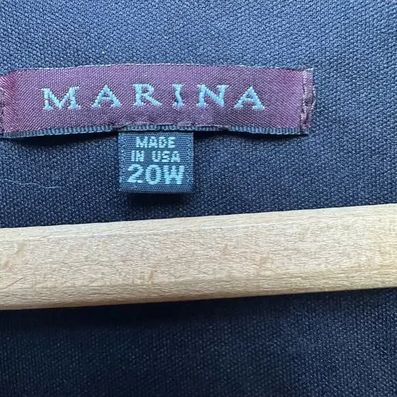 Marina Black Lace Dress - Size 20W - Made in USA - Picture 2 of 9